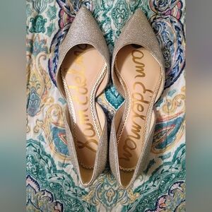 Sam Edelman Silver Glitter Flats